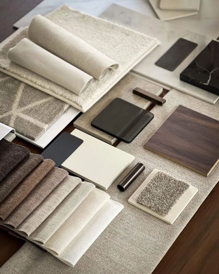 Material- und Stoffmuster